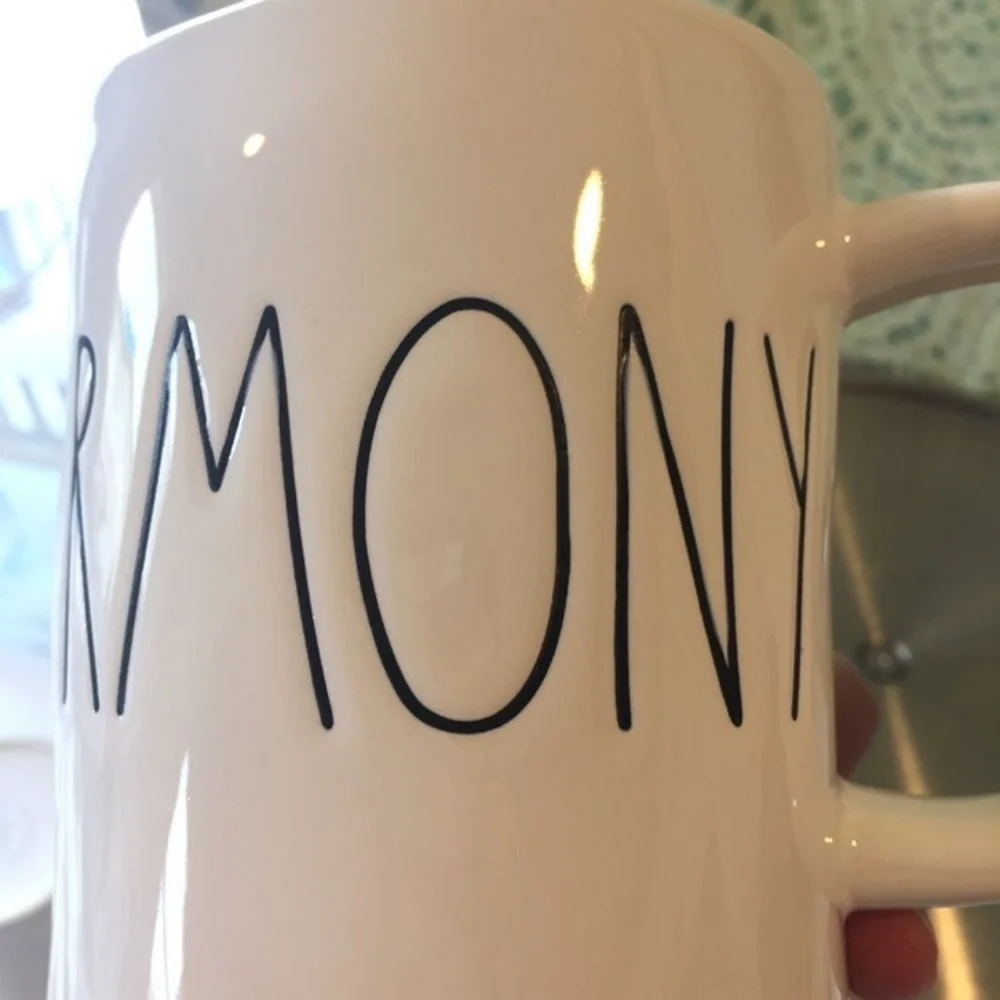 Rae Dunn HARMONY Mug Coffee Tea white ivory